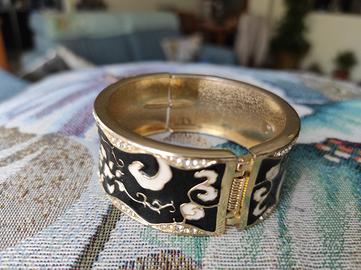 Bracciale lavorazione Toledo lacca e brillantini 