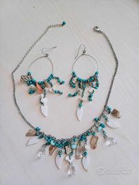 COLLANA GIROCOLLO E ORECCHINI