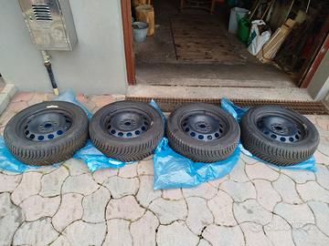 Cerchi in ferro + gomme invernali VW scirocco 