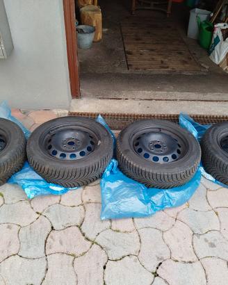 Cerchi in ferro + gomme invernali VW scirocco 