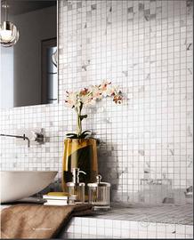 Piastrella 25x25 Mosaico Statuario Sant'Agostino