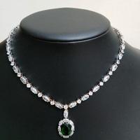 Collana tennis in argento con pendente!¡