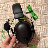 Razer balckshark v2 X gaming + cavo adattare