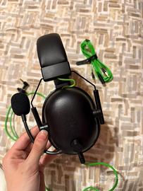 Razer balckshark v2 X gaming + cavo adattare