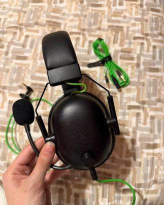 Razer balckshark v2 X gaming + cavo adattare