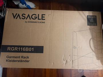 VASAGLE  RGR116B01 Marrone Vintage + Nero Opaco