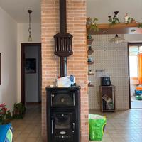 Stufa a legna e caldaia a gas