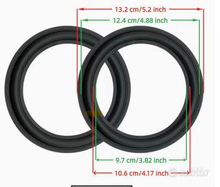 Guarnizioni gomma altoparlanti da cm 13,2/9,7