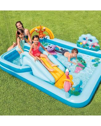 Piscina per Bambini Parco Acquatico con Scivolo