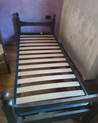 letto singolo con rete 