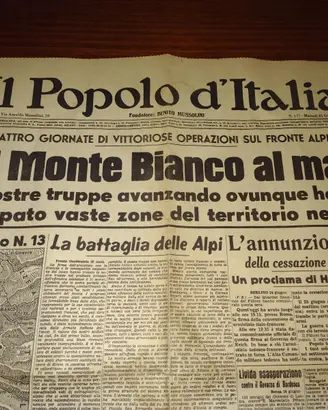 GIORNALE 1940: GUERRA VITTORIE ITALIA IN FRANCIA