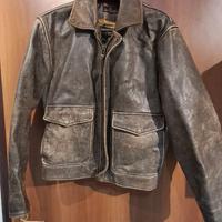 giacca bomb vera pelle 