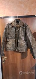giacca bomb vera pelle 
