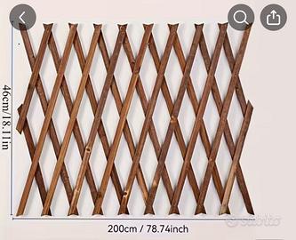 Parete divisoria per terrazzo in legno