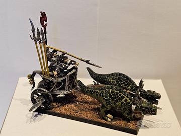 Carro degli Elfi Oscuri Warhammer in metallo