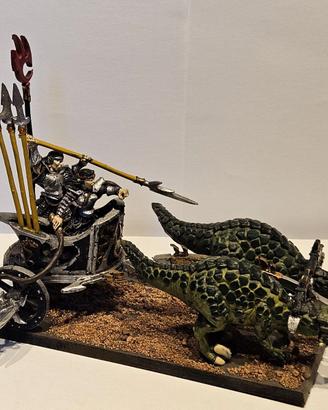 Carro degli Elfi Oscuri Warhammer in metallo