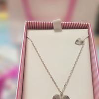 Collana girocollo donna argento con zircone
