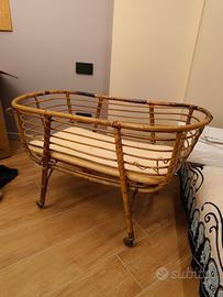 culla in vimini per neonato 