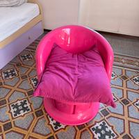 Puffo contenitore in plastica diametro 50cm