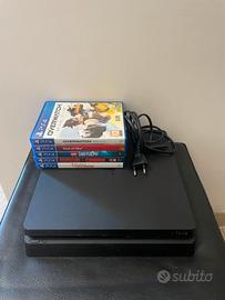 Playstation 4 slim 500gb con 5 giochi