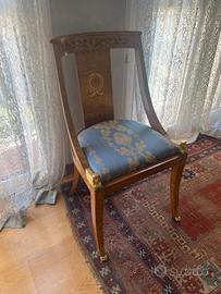 Coppia sedia Carlo X