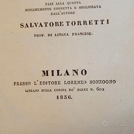 Libro antico 1834
