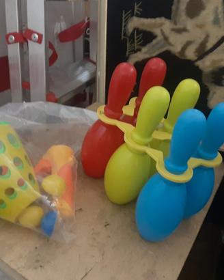 giochi bambini birilli e cestini