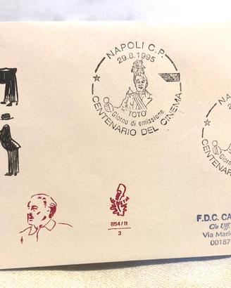 Centenario Cinema Totò - Busta FDC Numerata 1995