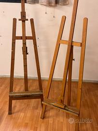 2 cavalletti grandi per dipingere