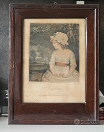 Stampa Antica "Simplicity" - Bartolozzi da Sir J. 