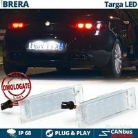 Placchette Luci Targa LED Alfa Romeo BRERA CANbus