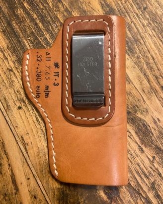 Fondina pelle ZED HOLSTER IT-3 cal. 7.65 .32 .380