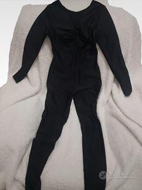 Tutina nera aderente Carnevale 