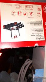 portabici in acciaio per gangio traino tre posti d