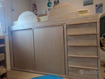 Letto singolo salvaspazio