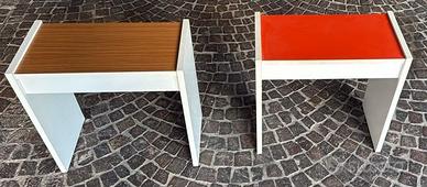 Coppia Sgabelli vintage anni '70 design scandinavo