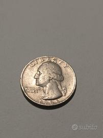 moneta Quarto di dollaro  americana da collezione 