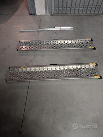 Rampe disabili telescopiche in alluminio con guide