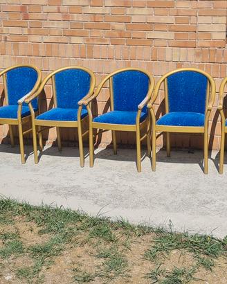 Poltroncine legno Bettina Albergo Sedia 10 pezzi