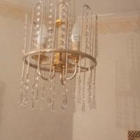 lampadari 3 lampade artigianali ferro battuto 