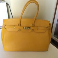Borsa in pelle gialla