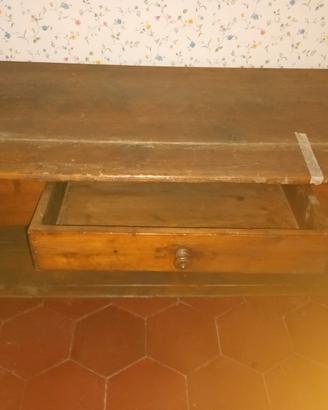 Scrivania legno con cassetto