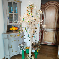 Albero di natale bianco con luci led