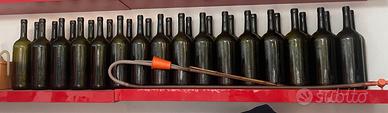 kit 32 bottiglie bord. turabottiglie a colonna