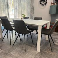 6 Sedie living in ecopelle