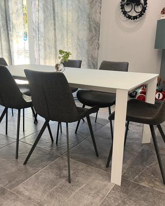 6 Sedie living in ecopelle