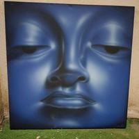 2 Quadri Acrilico Su Tela Syah "Buddha"