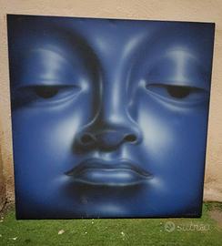 2 Quadri Acrilico Su Tela Syah "Buddha"