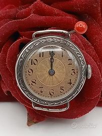 orologio prima guerra mondiale fascio argento 925