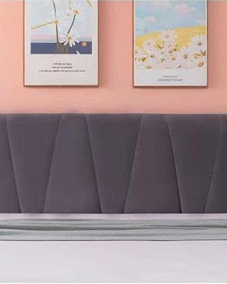Copri Testata Letto Matrimoniale Grigio Scuro